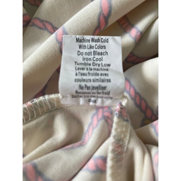 JB by Julie Brown Nautical Rope Print Wrap Dress, Sleeveless Women's Size L - Picture 9 of 10